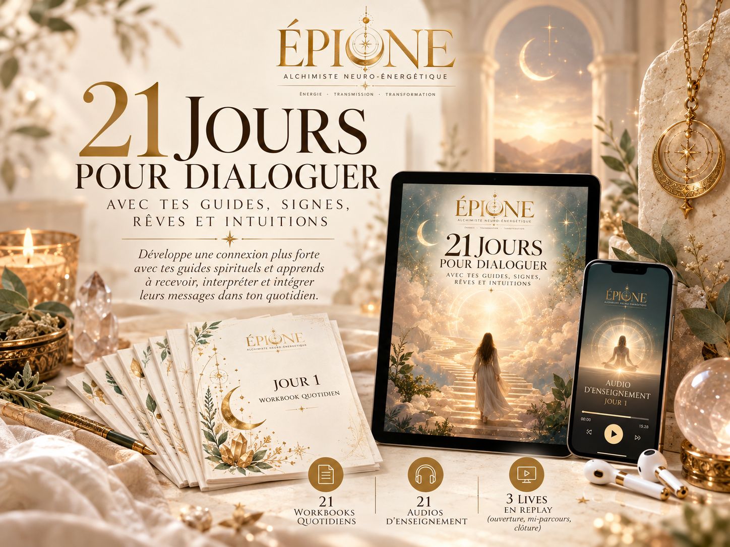 21 Jours pour Dialoguer avec tes Guides, Signes, Rêves et Intuitions