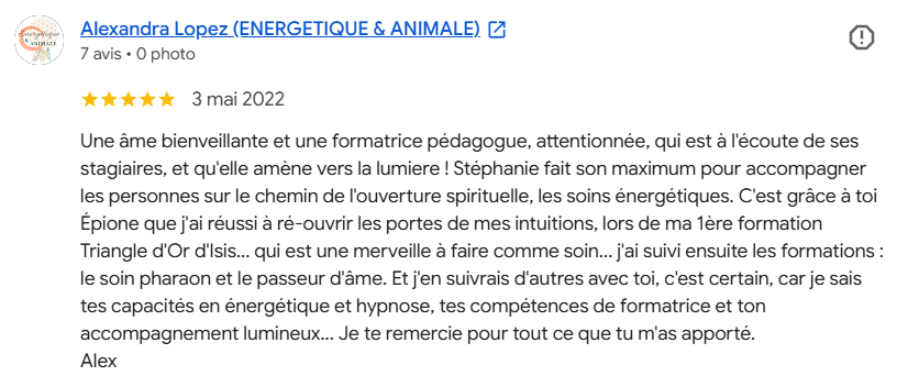 Avis client d'Épione n°4